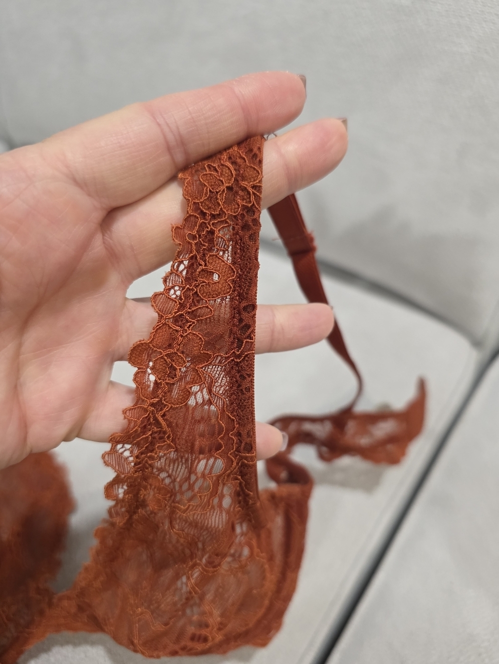 FREE PEOPLE Intimately Lace Plunge BRA - Picture 13 of 16
